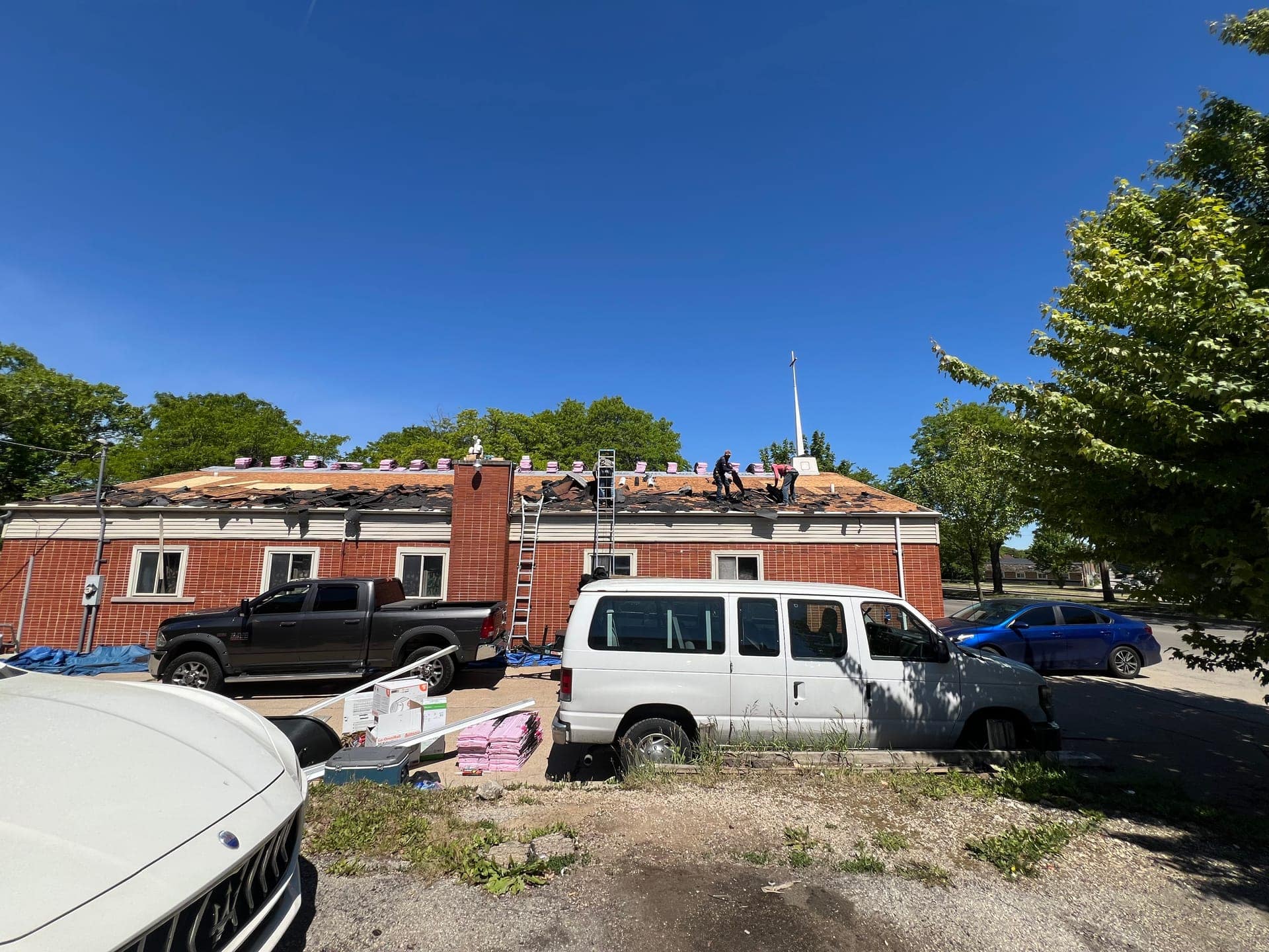 Apexium Roofing roof insurance claims project in the Milwaukee area