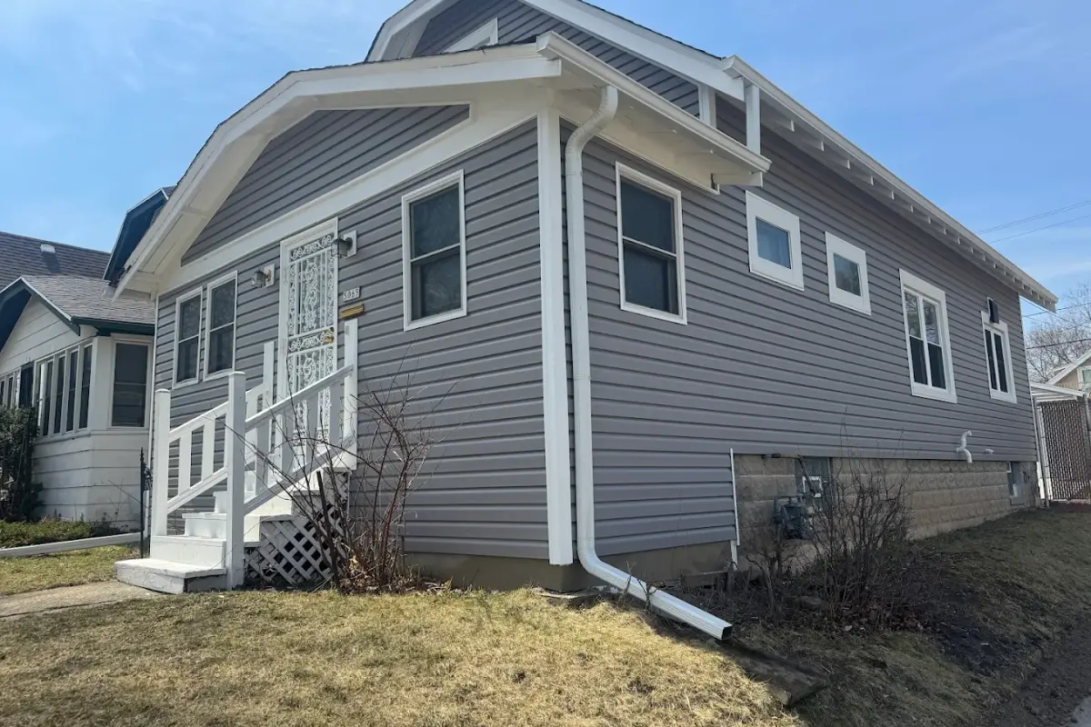 Completed roofing and siding work on a Grafton, WI home